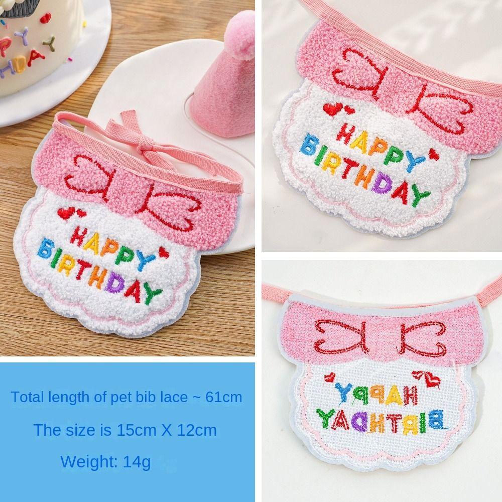 Narozeninová oslava mazlíčků Narozeninový set šály a klobouku pro mazlíčky Set šály a klobouku pro mazlíčky Kočičí šála Klobouk pro psa