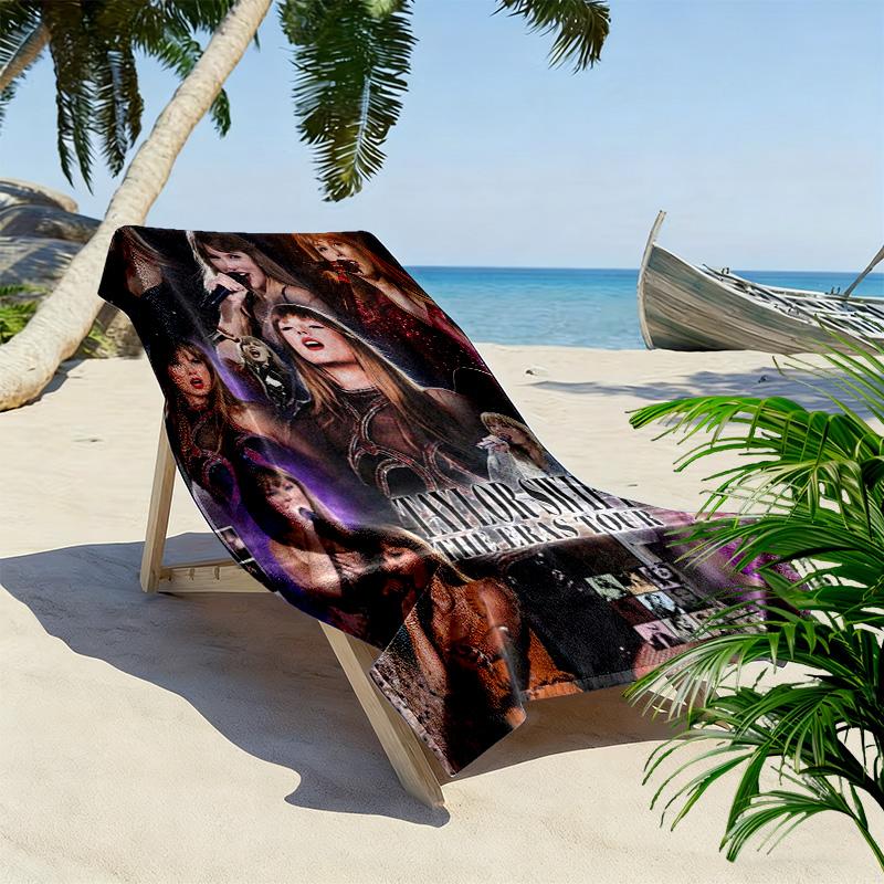 Taylor Print Strandtuch, Großes Weiches Schnelltrocknendes Handtuch für Strand Camping Schwimmen