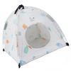 Pet Tent Cartoon Print Detachable Washable Portable Cat Tents for Cats Puppy Small Pets