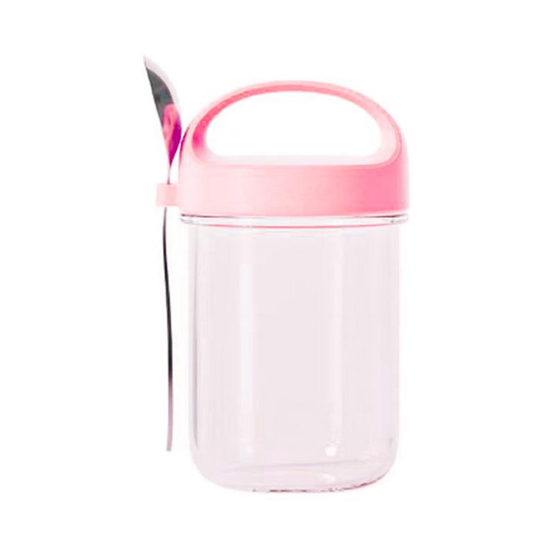 Minimalist Breakfast Glass Cup for Oats, Yogurt, Milk, or Salad