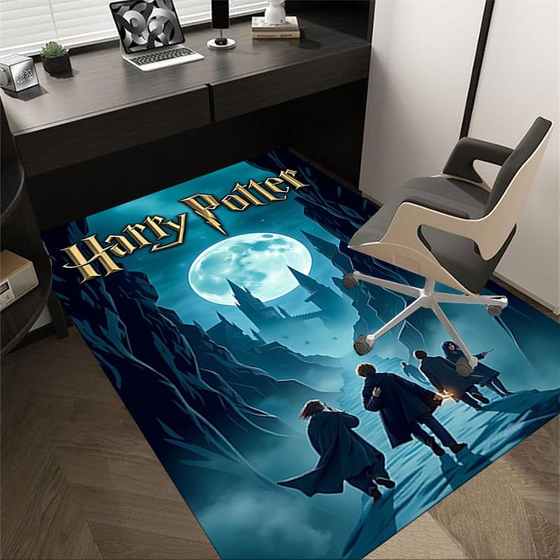 

1 шт. Ковер «Лунное путешествие Гарри Поттера», для декора дома и офиса, коврик под офисное кресло, праздничный подарок, ковер для конференц-зала L1080 60cm by 90cm
