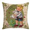Easter Pillow Office Pillow Case Home Decoration Sofa Pillow Case Rabbit Easter Egg