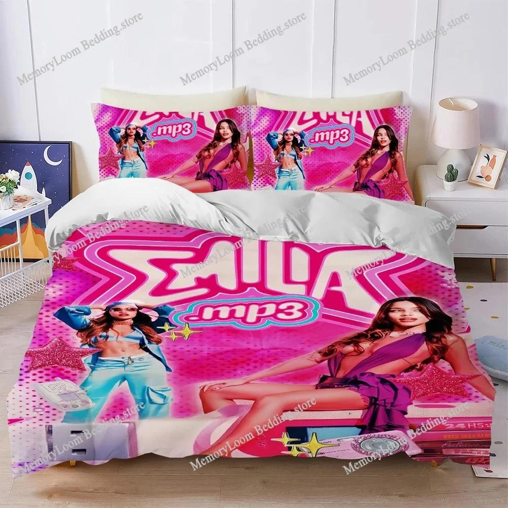 Singer Emilia Mernes Mp3 Music Duvet Cover Set Home Style Bedding Soft Laundry Cotton Bed Student Dormitory Gift Home Textile