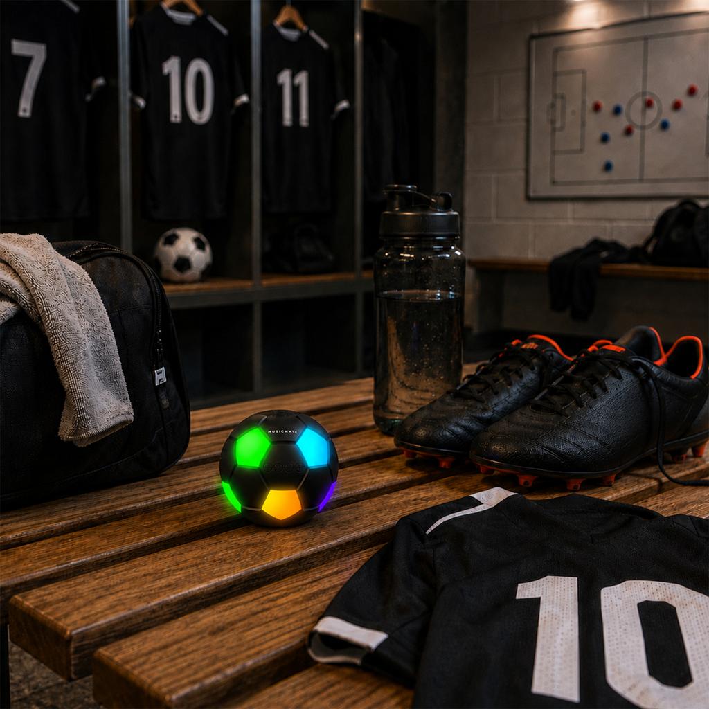 MusicMate MM-SB40-B FootballWave LED Bluetooth Speaker