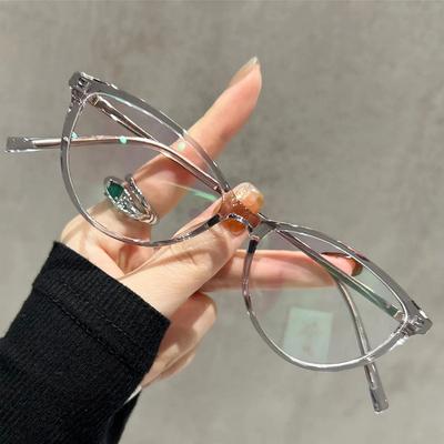 Anti-blue Light Reading Glasses For Women, Fashionable Cat-eye Presbyopia Glasses, Lightweight And Young Glasses JH5511