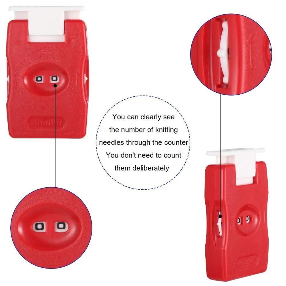 Plastic Crochet Stitch Counter Manual DIY Knitting Row Counters  Home Travel DIY Craft