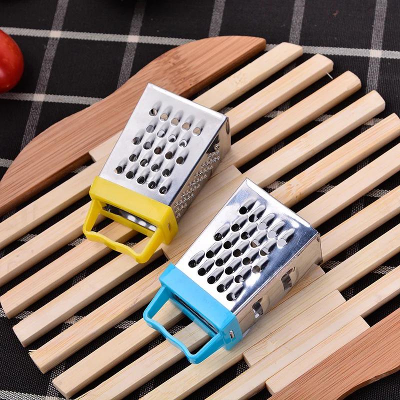 Stainless Steel Mini Four-Sided Grater Planer Multifunctional Peel Cutter Fruit Ginger Garlic Grater Cooking Kitchen Accessories