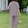 Women's Plus Size Summer Casual Set, Printed Top & Capri Pants (3XL-7XL)