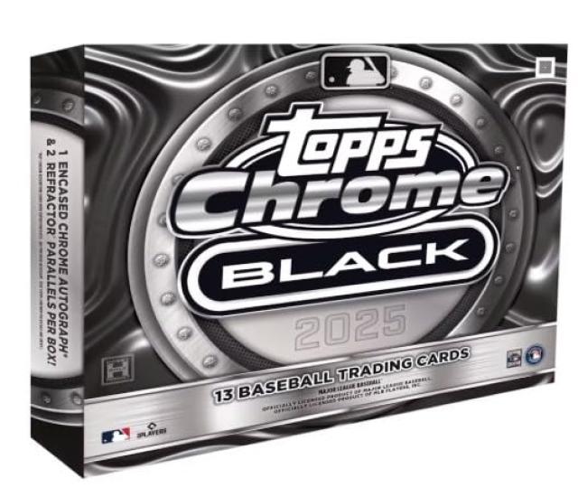 TOPPS MLB 2025 CHROME BLACK БЕЙСБОЛ ХОББИ
