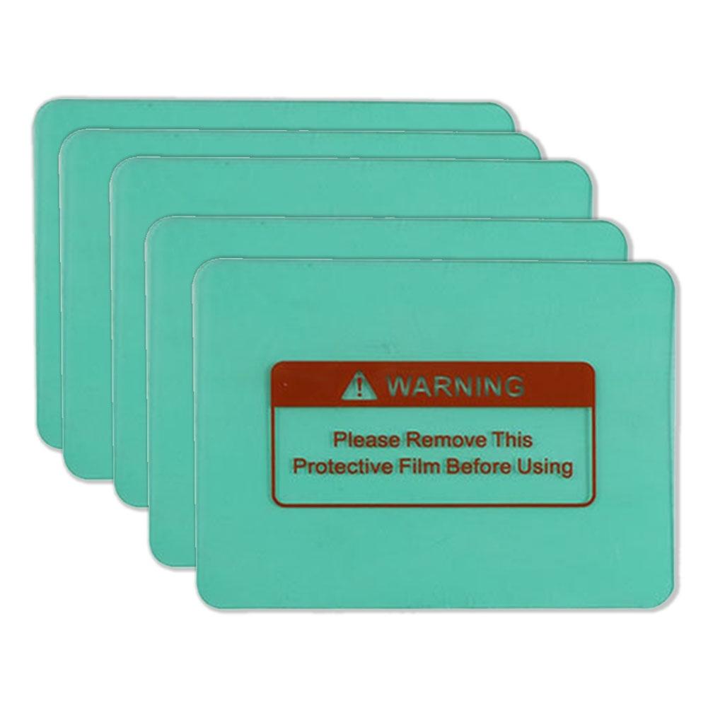 Pak van 5 Beschermfolies voor Lashelm Beschermt Lens tegen Lasslak