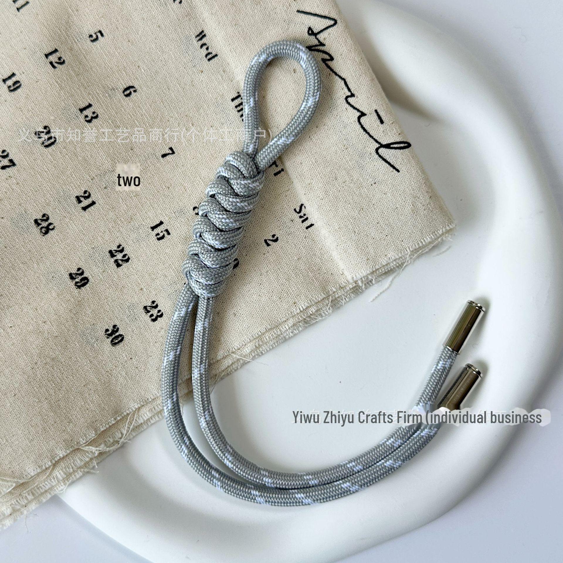 

Плетеный шнурок для ключей с узлом King Kong: Аксессуары для сумок и телефонов своими руками Jingang Knot Pendant Light (Includes Metal Buckle)