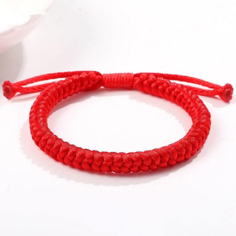Tibetan Buddhism Lucky Bracelet Unisex Braided Adjustable King Kong Knot Red String Bracelets For Men Women Couple Pulsera