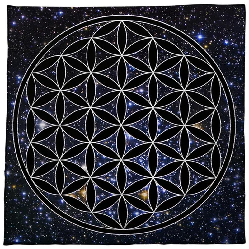 

Цветок Жизни Астрология Алтарная Скатерть Таро Скатерть для Гаданий Скатерть для Стола Гобелен Декоры Принадлежности для Колдовства 353 60x60cm