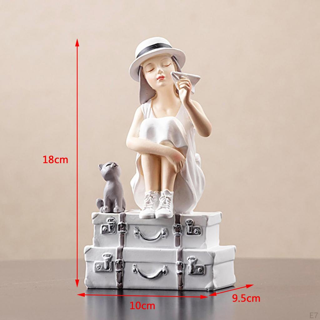 Figurine Decortive Sculpture for rrngement Deskp Decor