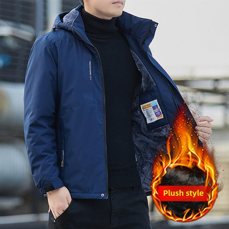 Jacket Men's Spring and Autumn New Removable Hooded Windproof Jacket Outdoor Fashion Mountaineering Jacket Tide