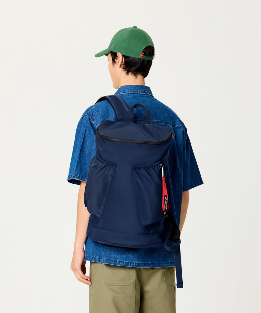 Geecoon Nylon Two-Pocket Rucksack Utility Backpack Gee238-713 Navy