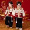 Kids' 2025 Dragon Year Thickened Red Hanfu Top