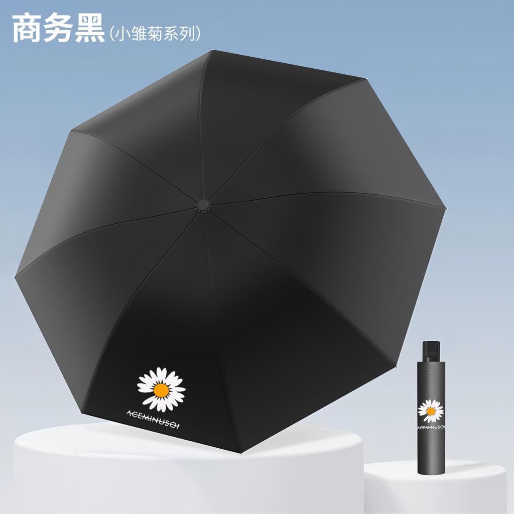 Manual Umbrella Large Double Umbrella Sunshine and Rain Umbrella Women's Folding Umbrella Vinyl Sun Umbrella