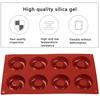 Silicone Cake Molds Elastic Non-stick Washable Reusable 8 Grid Heat-resistant Kitchen Baking Oven Jellies Mould Tools