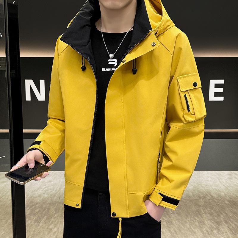 Men's Stylish Windbreaker: Hipster American Outdoor Casual Jacket for Spring & Autumn