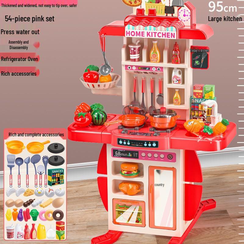 Mateřská škola K1 Domeček pro panenky Kuchyňský a Stolní nádobí Set