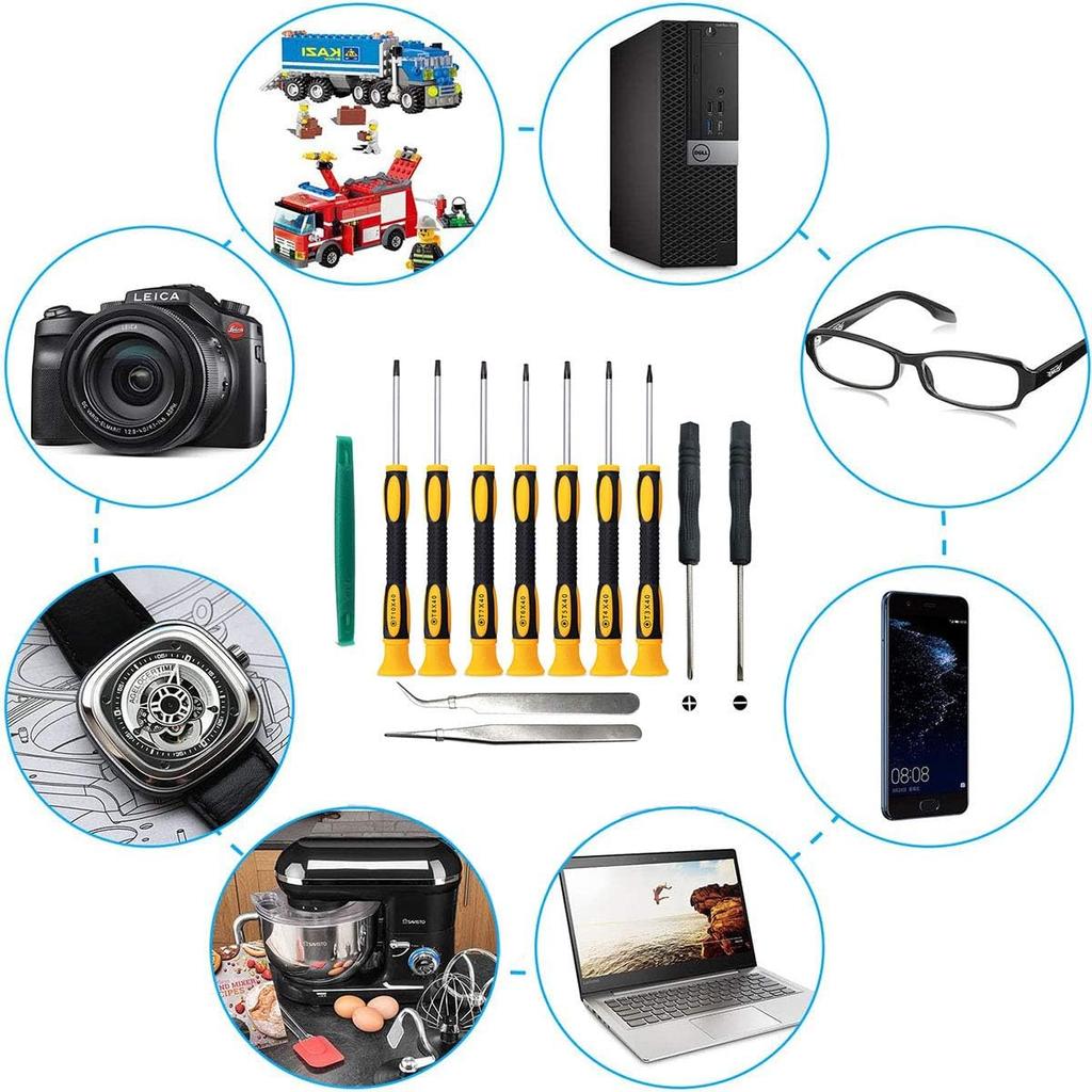 Narzedzia zestaw srubokretow wkretak torx t3 t4 t5 t6 t7 t8 t10 do naprawy