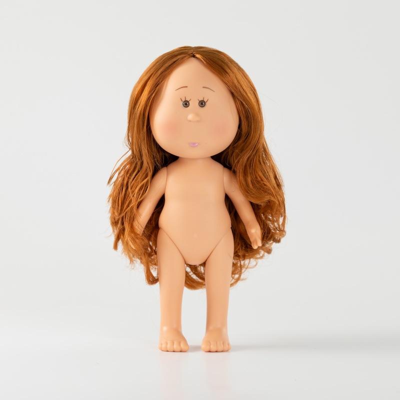 24cm Girls Toy Curly Hair Bean Eye Vinyl Doll Dress Up Dark Skin Mia Potato Dolls Movable Action Figure Body Children Gift Poseable Articulated Scale