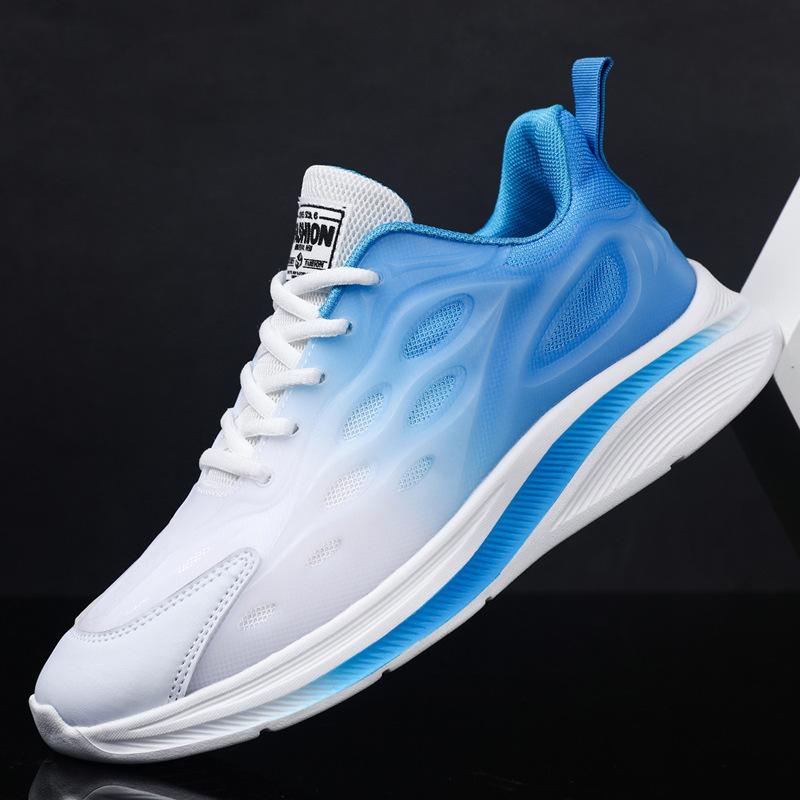 Spring and autumn new shoes lightweight lace-up mesh breathable student running shoes sports leisure large size cold sticky