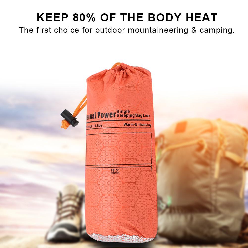 

Outdoor Portable Mountaineering Camping Warm Envelope Type Single Sleeping Bag Orange
