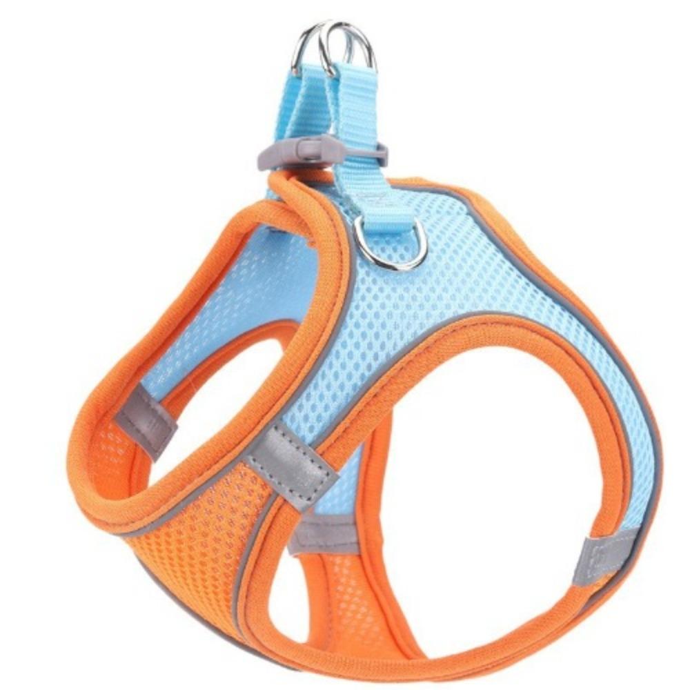 Cat walking artifact traction rope anti-break free vest type night reflective breathable chest strap reflective design