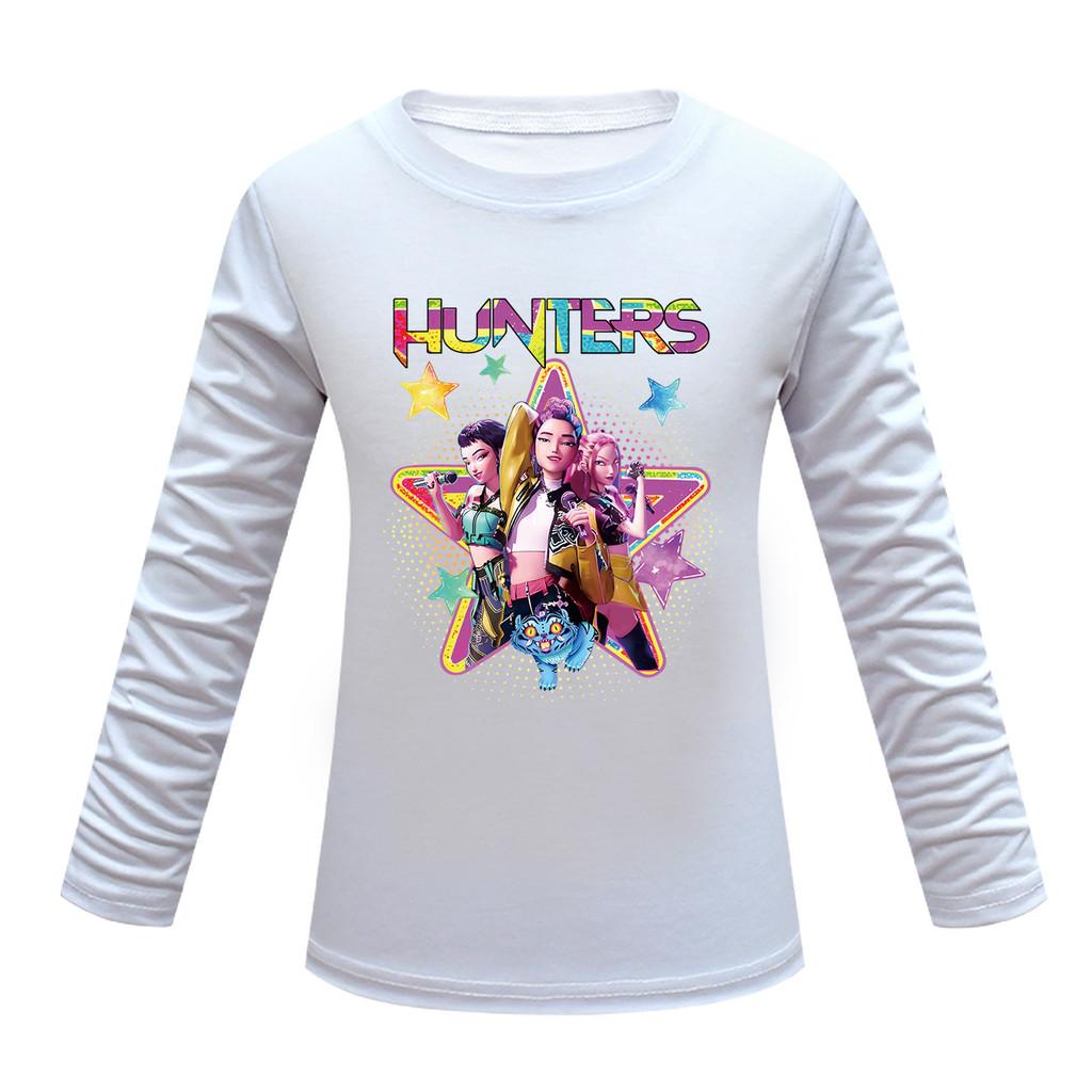 Kids Girls Anime Cartoon K-POP Printed Casual Long Sleeves T-Shirt Top