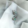 Silver Earrings with Natural Emerald 1.54ct (2167365)