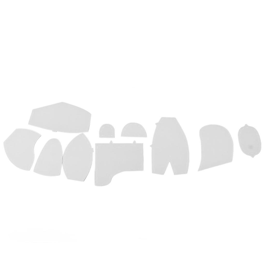 Règles de Gabarit de Quilting Ours Acrylique Précis Robuste Gabarit d'Ours Souvenir Ensemble de Règles pour Débutants DIY S:25.4cm 10in