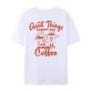 2025 Women's 90s Retro Coffee Inspired T-shirt Hippie Fun Caffeine Lover Cute Retro Pattern for Men and Women