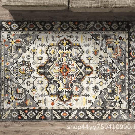 Persian Style Carpet, Living Room Coffee Table, Bedroom Full Of Floor Mats, Ethnic Style Thickened Washable Non-Slip Carpet