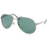 Very Good Sunglasses Santos Dumont Teardrop Silver Mens Used