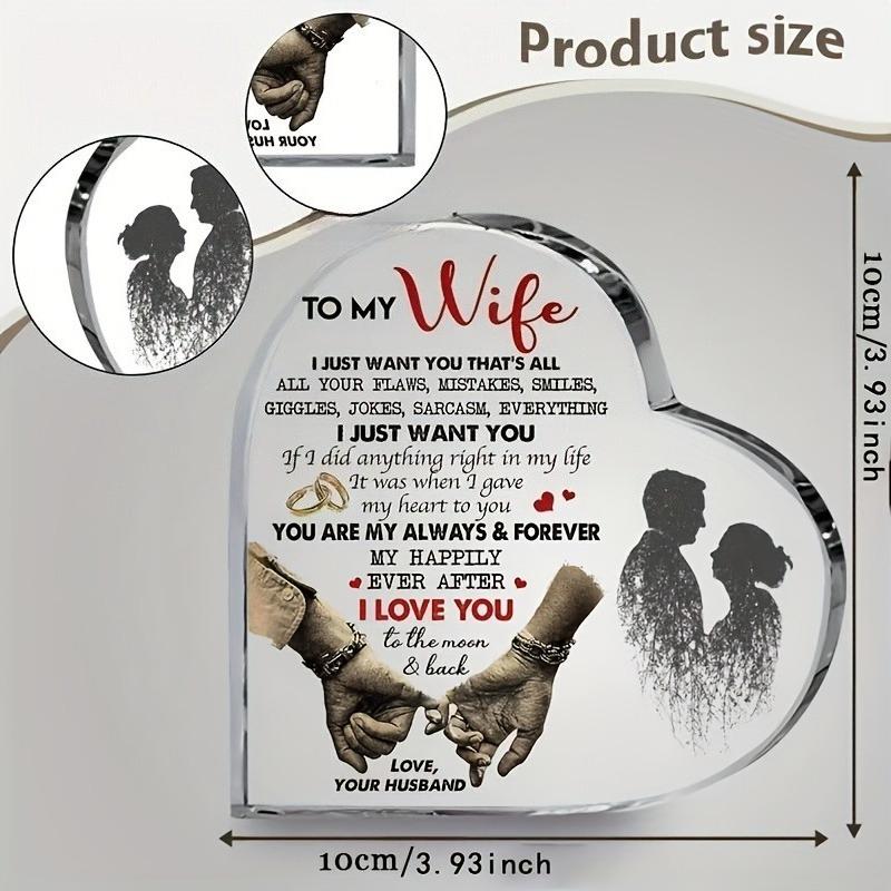 2D Flat "I Love You" Heart-Shaped Acrylic Decorations Plaque, Romantic Keepsake, Suitable for Wall Decoration, Porch, Room, Villa, Accents Home, Hallw