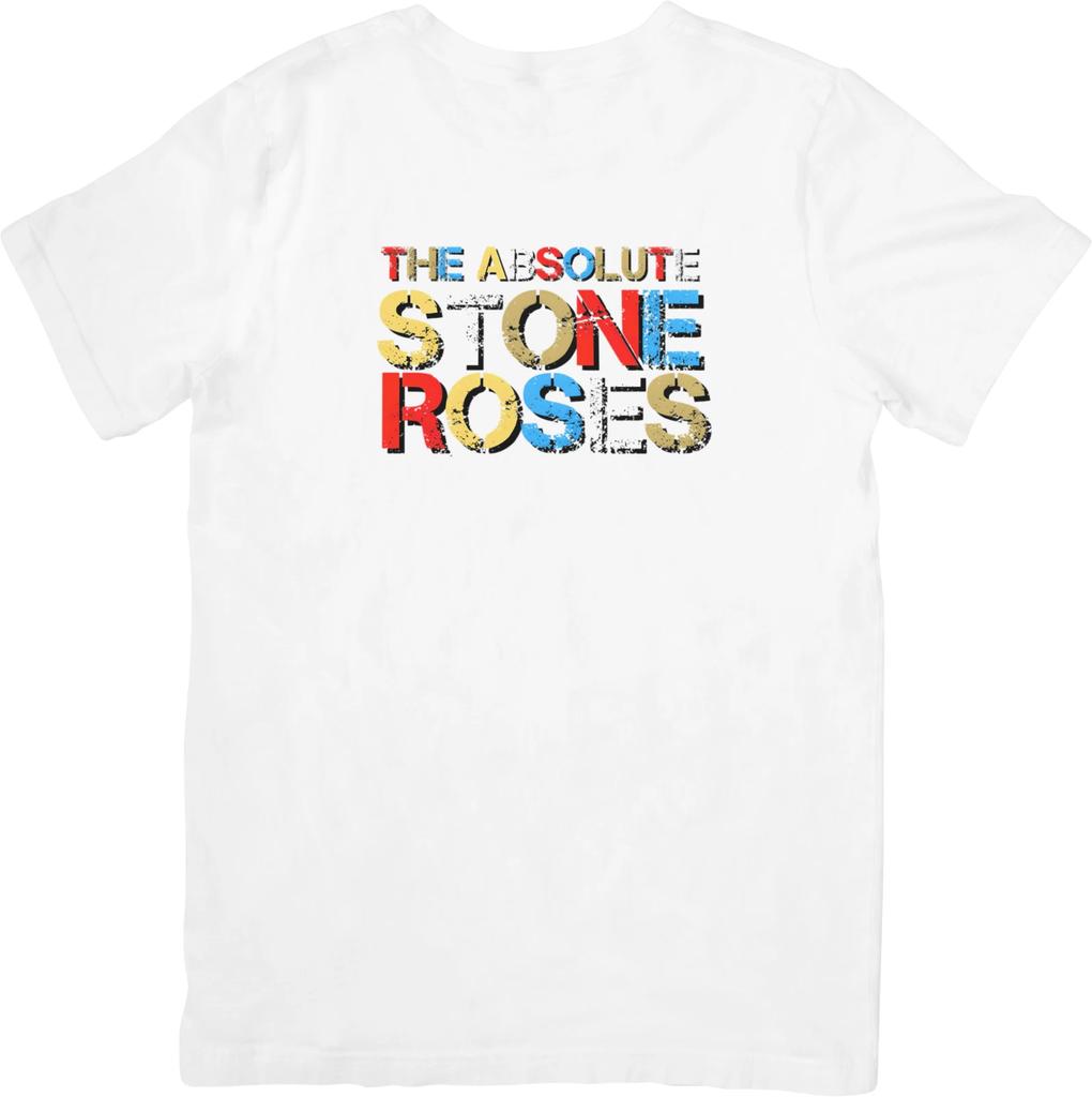 The Stone Roses Music Fit for Men & Women Quality Cotton T-Shirt White.