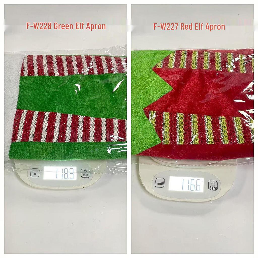 Weihnachtsdekorationen: Feiertags-Küchenschürze für Familienfeiern