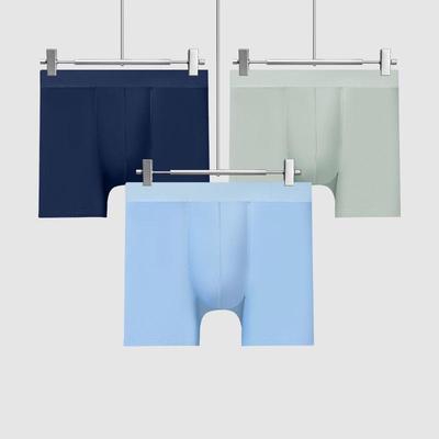 Men's Anti-Friction Ice Silk Boxers - Extended, Breathable Fit for Plus Size