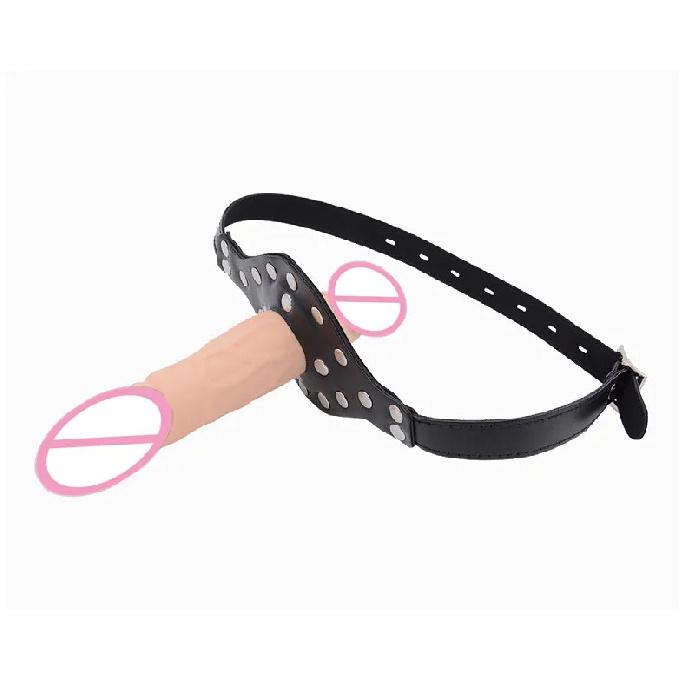 Double-Ended Mouth Gag Strapon Dildo Plug Bdsm Bondage Deep Throat Penis Harness Erotic Product Sex Toys for Couples Adult Games