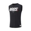 Basketball Series Letter Round Neck Breathable Versatile Sleeveless Vest Men Tops Black AVSV011-3