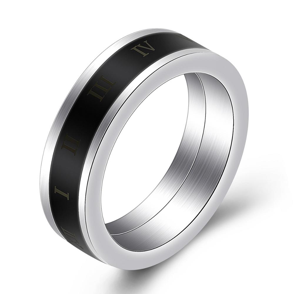 8mm Spinner Ring für Männer Stress Release Bague Acier Inoxydable Edelstahl Ehering Casual Sport Schmuck Anel Masculino
