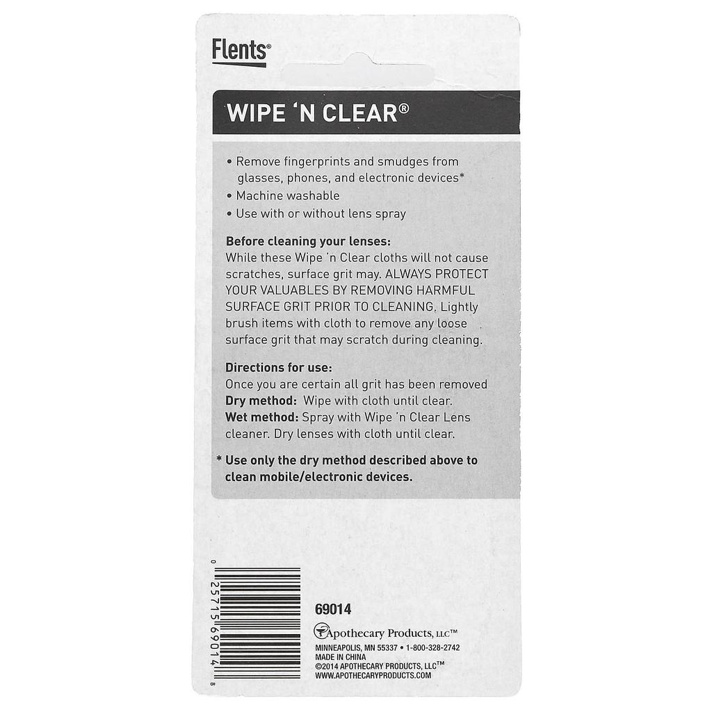 Wipe 'N Clear, Textured Lens Wipes, 1 Wipe