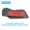 Motorcycle High Flow Air Filter For Yamaha LNS125 Gt125 MIO M3 MIO Z MIO 115i MIO 125 M3 Engine Intake Cleaner Accessories