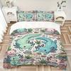 Axolotl Underwater World Print 3Pcs Bedding Setduvet Cover With 2 Bedropillowcase Home Birthday Gift