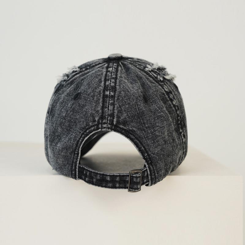 Vintage Soft Top Sunshade Baseball Cap Unisex Spring Summer Denim Cap