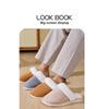 Autumn and Winter Fur Slippers for Home Use, Anti Slip and Warm Men's Slippers, Women's Slippers with Plush Soft Bottom and Warm Cotton Slippers