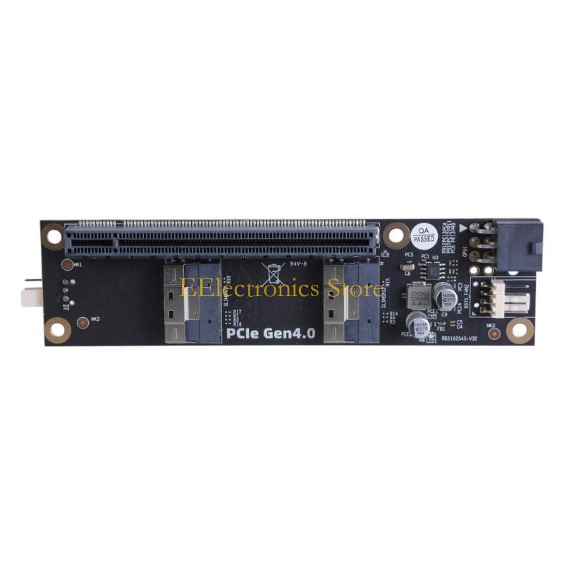 

B03C PCIe to SFF-8654 Conversion Board for NVMe SSD SFF-8654-8i to PCle 8x 16x Extension чорний