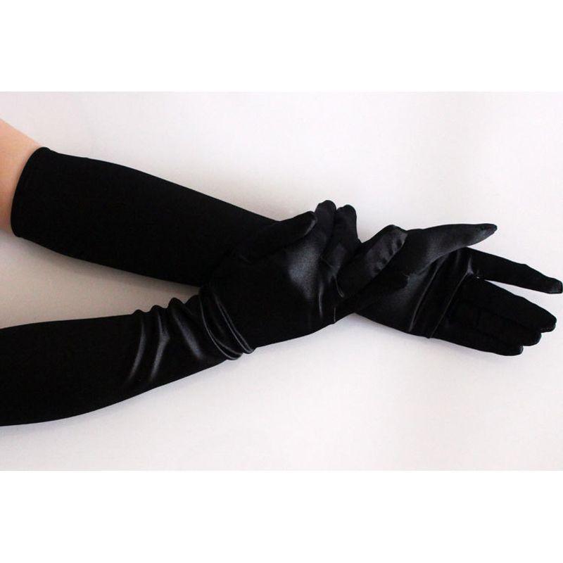 

Французское Свадебное Вечернее Платье для Невесты Сатиновые Рукава-Буфы Латиноамериканские Танцы для Танцев Черные Перчатки Ретро Стиль Хепберн Flat 43cm black One size